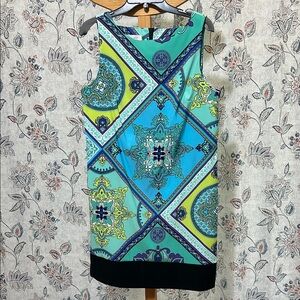 Dress Barn Multicolor Geometric Dress
